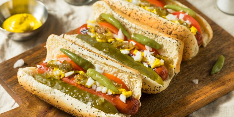Chicago-style hotdog