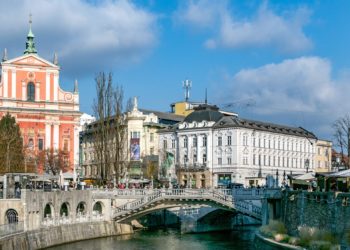 Cityscape of Ljubljana, Slovenia
