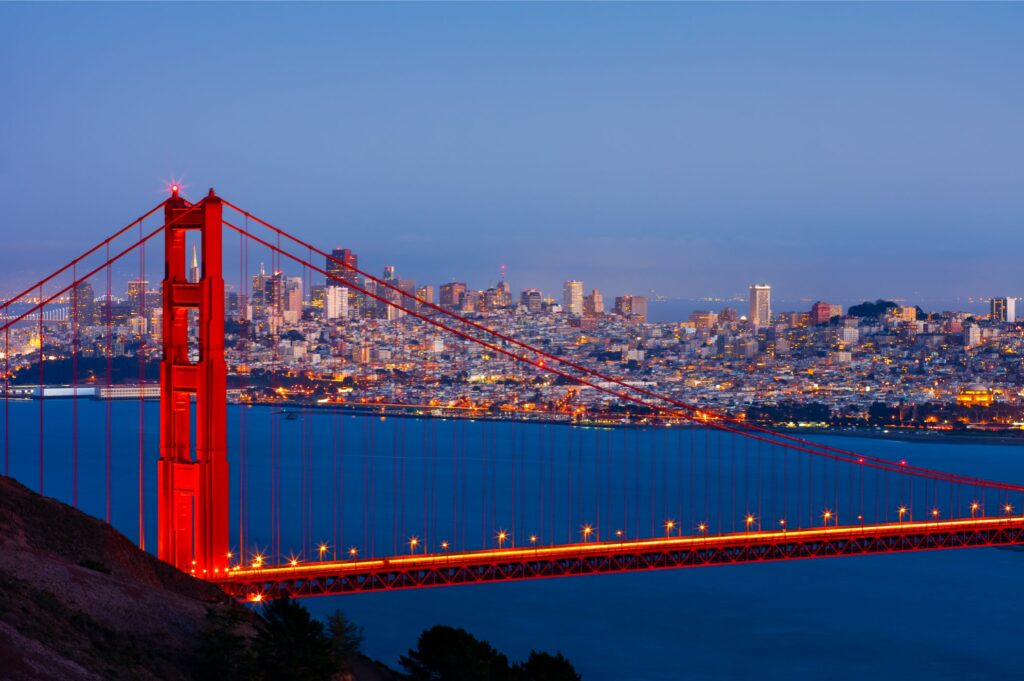 Top Places To Visit In The USA: San Francisco Golden Gate Bridge