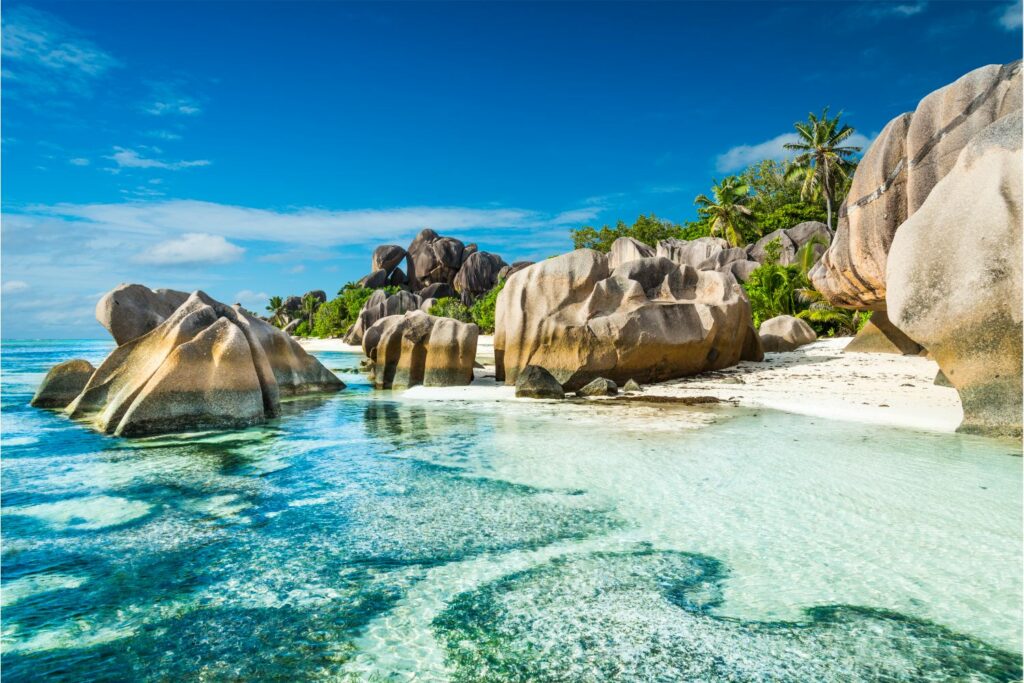 Seychelles Island's beautiful beach