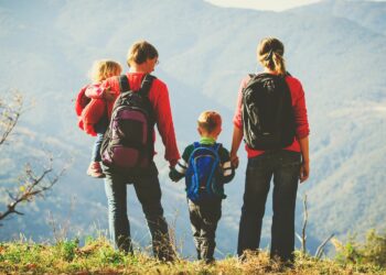 backpacking with kids in the mountains