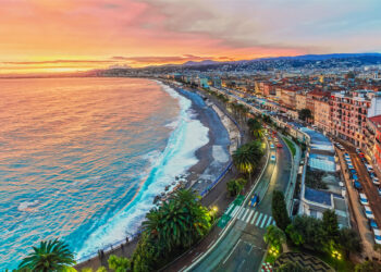 Picture of Nice France at Sunset