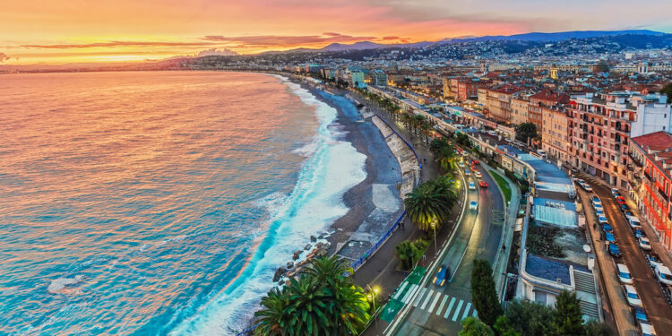 Picture of Nice France at Sunset