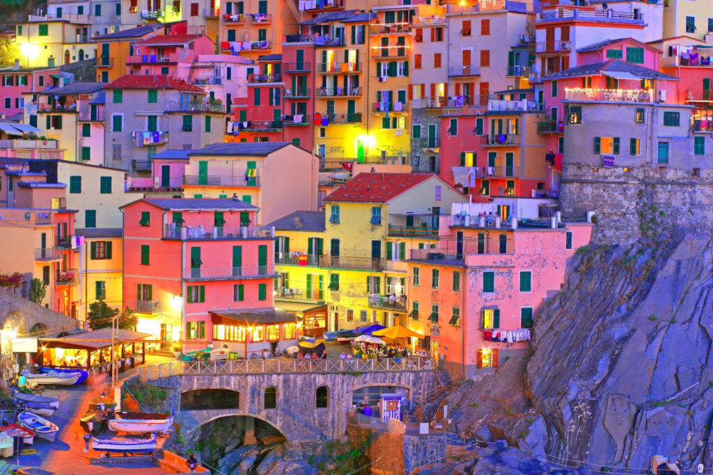 colorful houses in manarola one of cinque terre towns