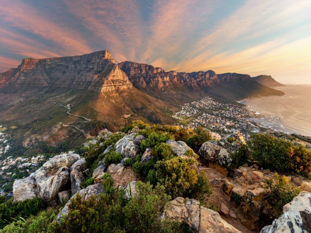 Table mountain sunset - south africa