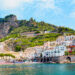 panoramic view of amalfi village one of the best beaches in italy