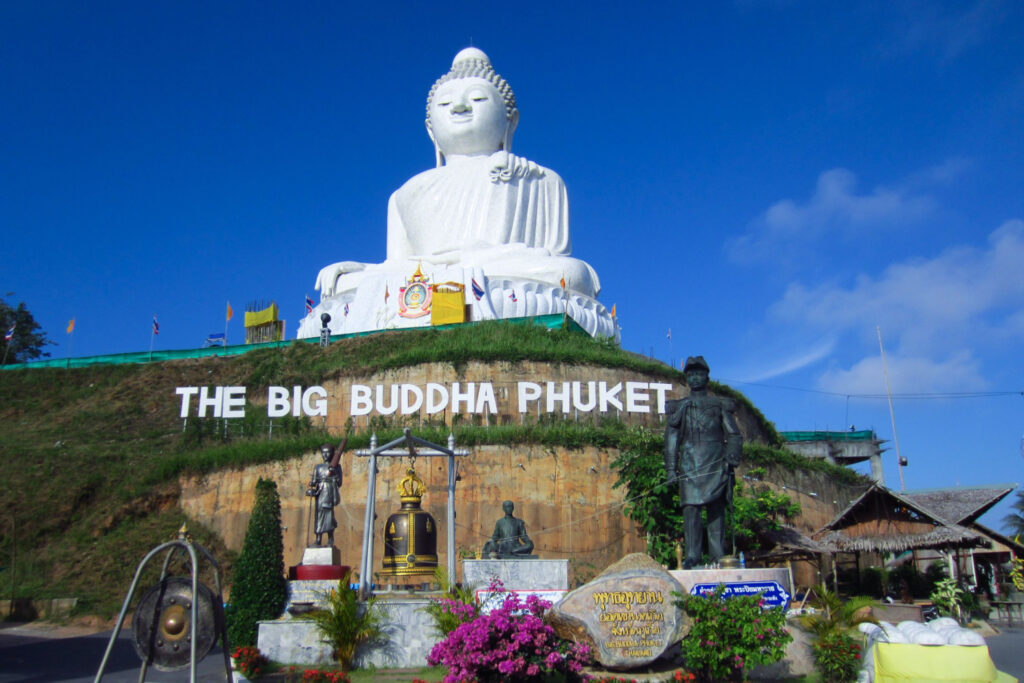 the marble statue of big buddha.