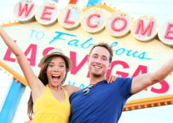 Couple exploring iconic landmarks some couple things to do in vegas