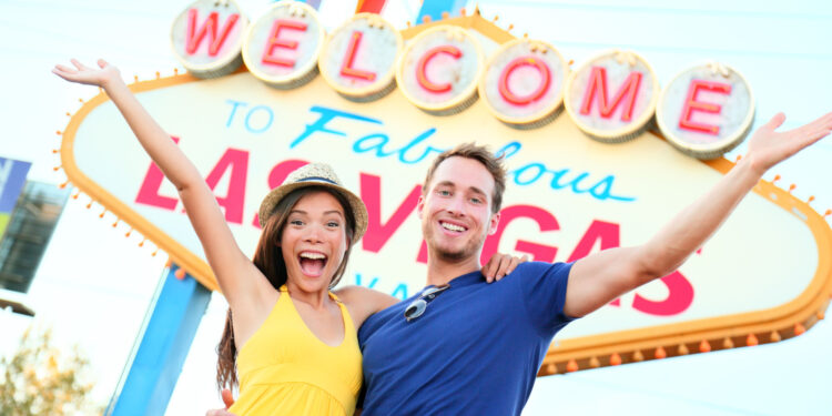 Couple exploring iconic landmarks some couple things to do in vegas