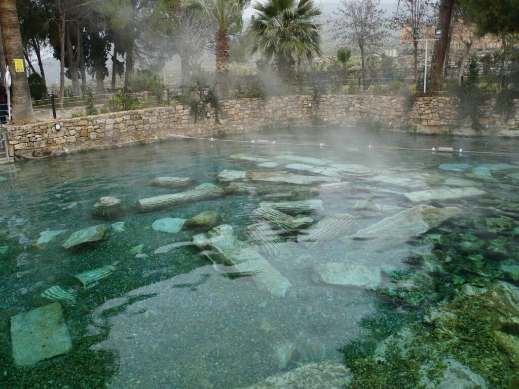 Cleopatra’s Antique Pool at the Pamukkale Hot Springs