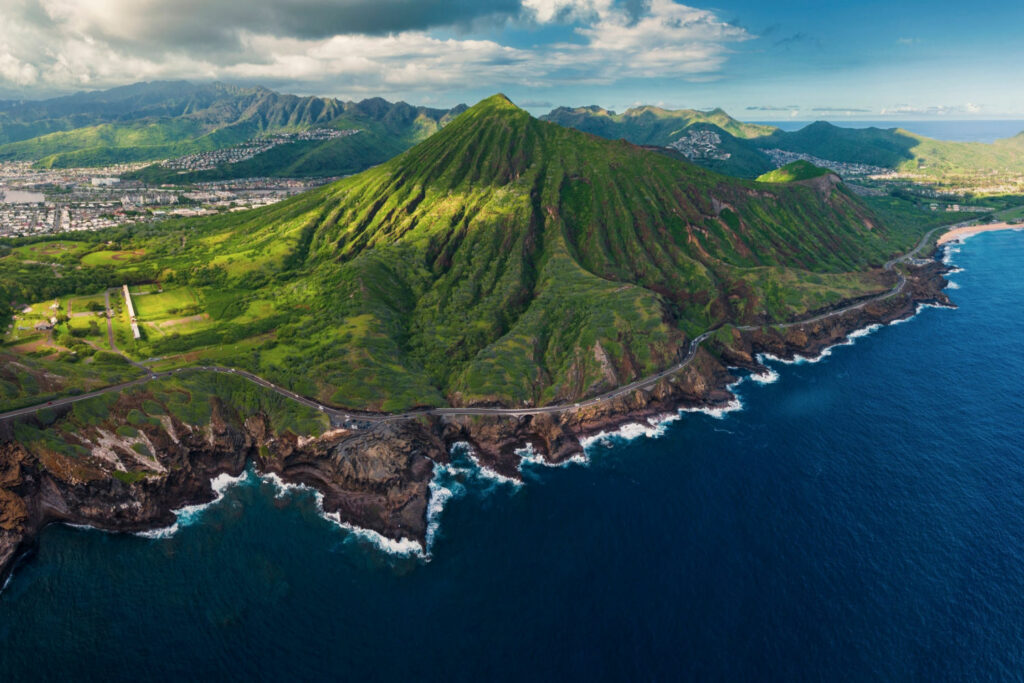 best island to visit in hawaii: panoramic view of koko head crater