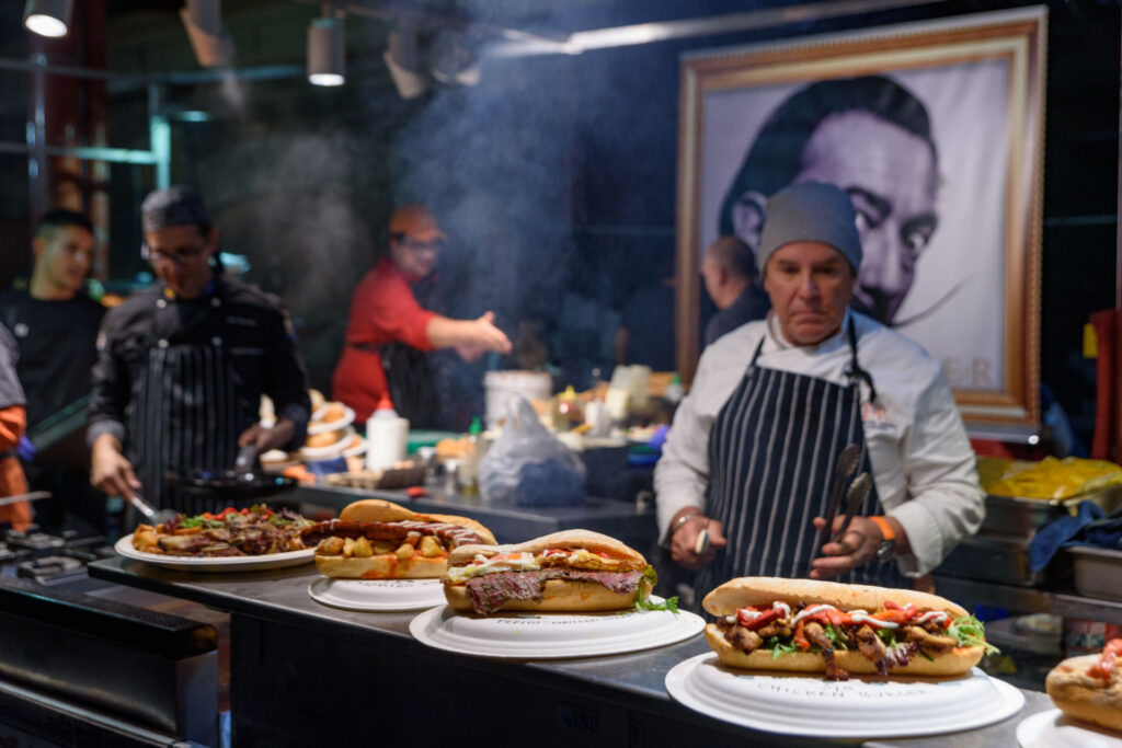 culinary scene in australia's queen victoria winter night market