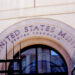 The entrance to the United States Mint building.