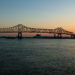 Baton Rouge, Louisiana, USA - 2017: The interstate 10 bridge connecting Baton Rouge and Port Allen across the Mississippi river.