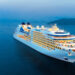 aerial view of stunning white cruise ship - luxury themed cruises