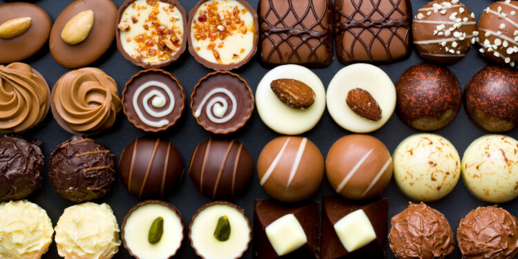 celebrate world chocolate day with a selection of chocolate pralines