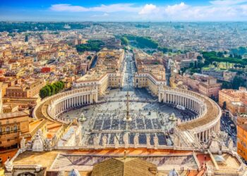Aerial shot of Saint Peters Square - Things to do in Italy's Capital