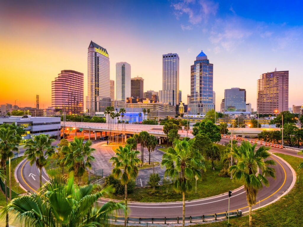 Tampa, Florida, USA downtown skyline