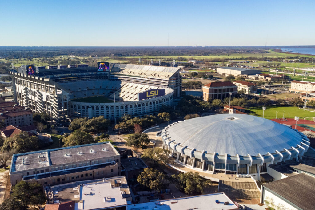 Tiger Stadium on LSU campus, a free Baton Rouge attraction today