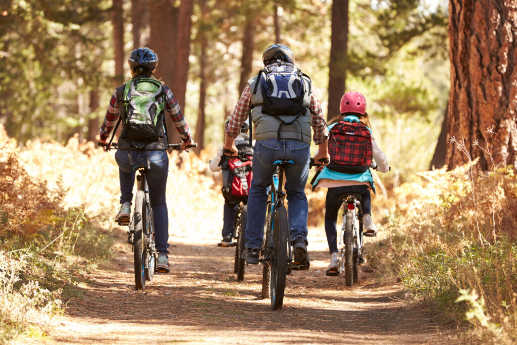 family mountain biking adventure in one of the best parks in roseville