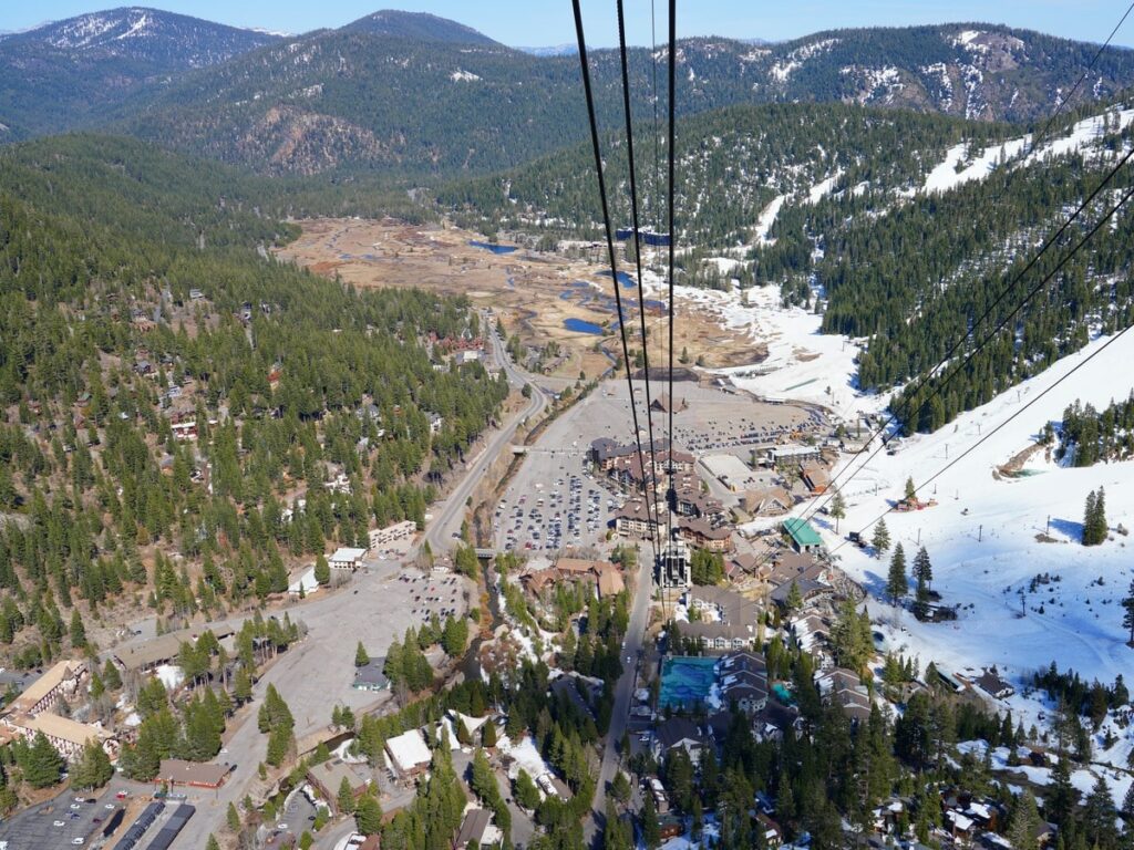 Aerial View of Palisades Tahoe