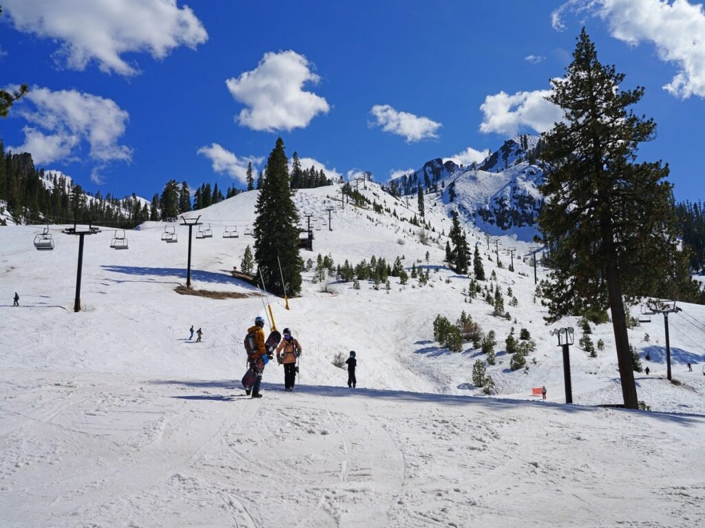 Skiing the Slopes in Palisades Tahoe