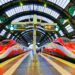 Speed train at Milano Centrale railway station - Milan to Venice by train