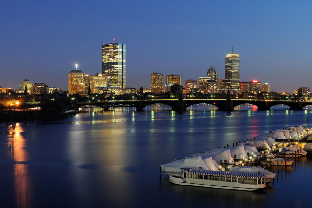 Things to do in boston at night: evening cruise along the Charles River