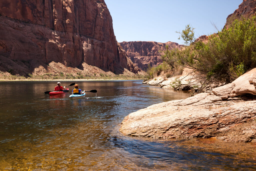kayaking in the colorado river