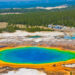 Grand Prismatic Spring in Yellowstone in April
