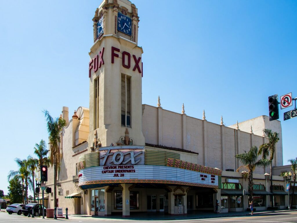 Exterior of the Fox Theatre - Bakersfield, USA
