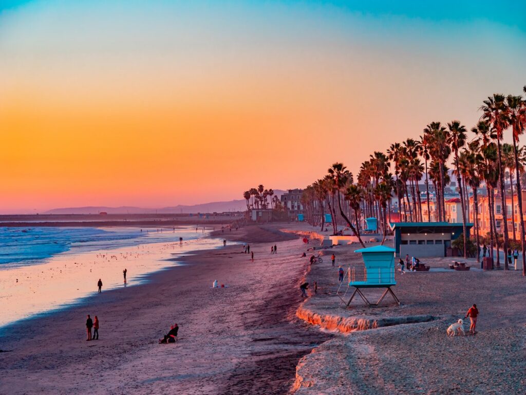 Sunset viewing at Oceanside beach is one of the best things to do in Oceanside