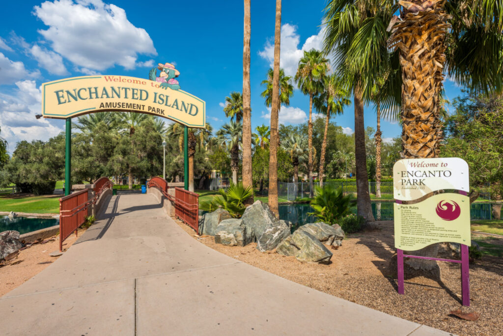 Enchanted Island Amusement Pround in Phoenix, Arizona