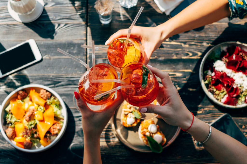 It would not be an Italian brunch with out an Aperol. Dulin/Shutterstock