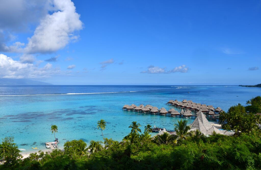 Temae Beach | Beautiful turquoise lagoon | Moorea | French Polynesia.  philipp.lenz/Shutterstock