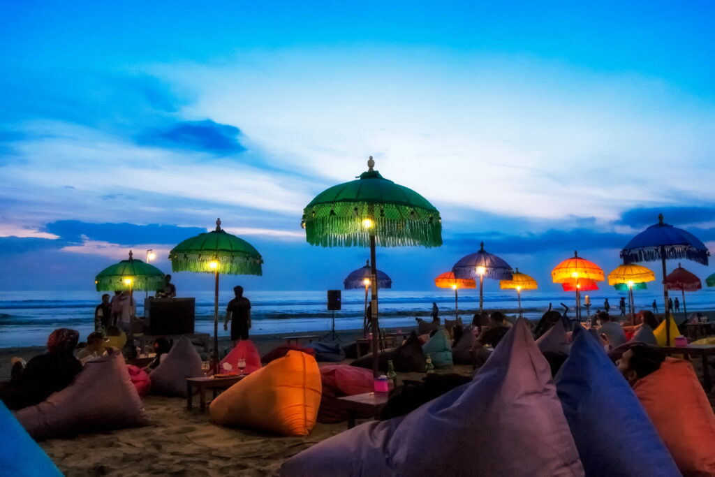 Sunset at Seminyak (Kuta) Bali - Indonesia.  Setiono Joko Purwanto/Shutterstock