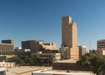 Aerial view of downtown Abilene Texas