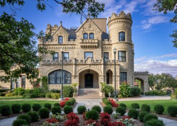 Joslyn Castle and gardens, Omaha, Nebraska