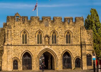 Bargate medieval gatehouse in Southampton, England, United Kingdom.
